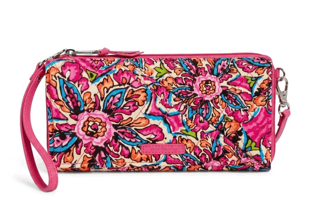 NWT VERA BRADLEY Wallet Crossbody In Sunburst Floral